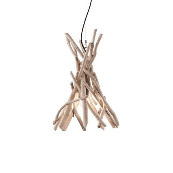129600 Lampa wisząca driftwood sp1 wood Ideal Lux - Mega RABATY w koszyku %