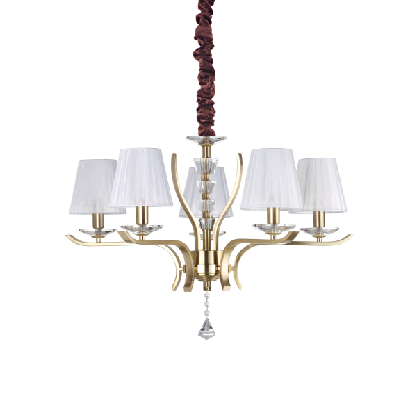 197722 Lampa wisząca pegaso sp5 satin brass Ideal Lux - Mega RABATY w koszyku %