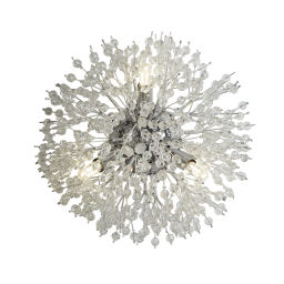 83420-3CC Sunburst 3Lt Wall light - Chrome Metal & Glass Beads Searchlight
