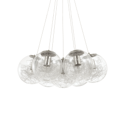 176062 Lampa wisząca mapa sat sp7 nickel Ideal Lux - Mega RABATY w koszyku %