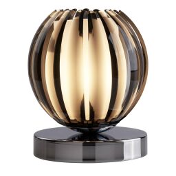 EU1811SM Claw Touch Lampa stołowa - Smoked Acrylic, szkło & Chrome Searchlight