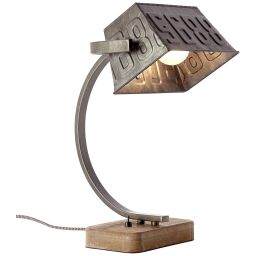 99022/46 Lampa stołowa Drake czarna stal / brąz