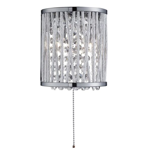 7222-2CC Elise 2Lt Kinkiet - Chrome & Clear kryształ Searchlight
