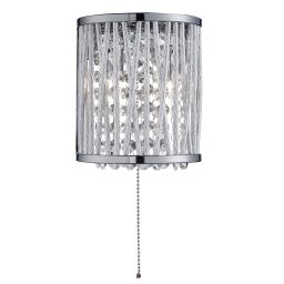 7222-2CC Elise 2Lt Kinkiet - Chrome & Clear kryształ Searchlight