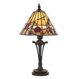 63950 Tiffany Bernwood 1lt lampa stołowa Interiors1900 - MEGA rabaty w koszyku %