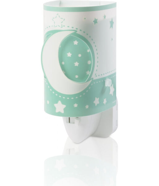 63235LH Dziecięca LED nocna lampka Moonlight zielona Dalber - rabaty 8% w koszyku