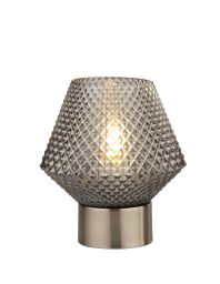 EU60754SM x Avia Table Lamp - Smoked Glass Searchlight
