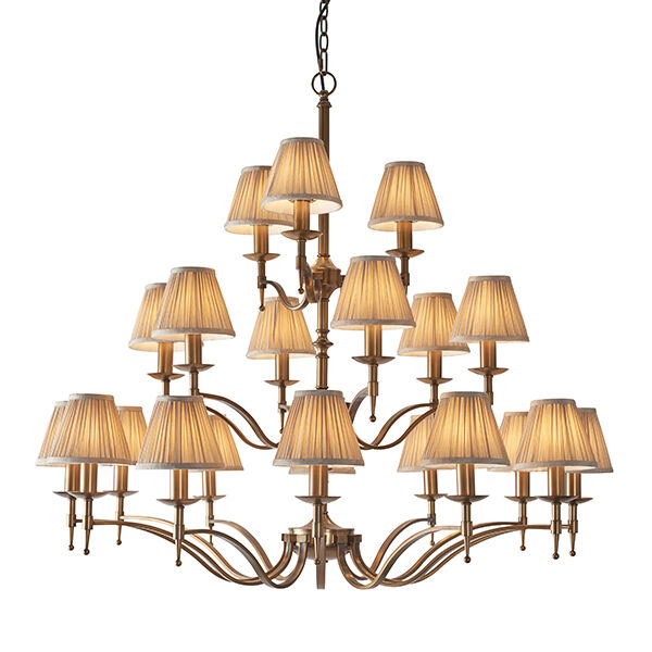 63625 Stanford antique brass 21lt lampa wisząca Interiors1900 - MEGA rabaty w koszyku %