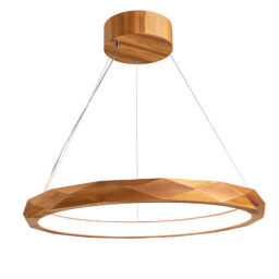 QN-ANGULAR-RING-LED-80-TEAK Lampa wisząca LED Angular Elstead  - Mega RABATY w koszyku %