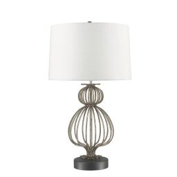 GN-LAFITTE-TL-SV Lampa stołowa Lafitte 1 – postarzane srebro Elstead - Mega RABATY w koszyku %
