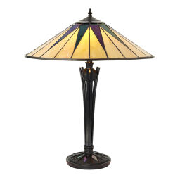64045 Tiffany Dark star 2lt lampa stołowa Interiors1900 - MEGA rabaty w koszyku %