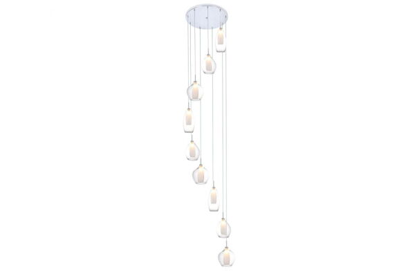 Lampa wisząca AMBER MILANO 9 AZ3102 Transparentna Azzardo