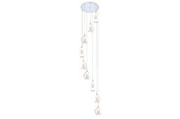 Lampa wisząca AMBER MILANO 9 AZ3102 Transparentna Azzardo
