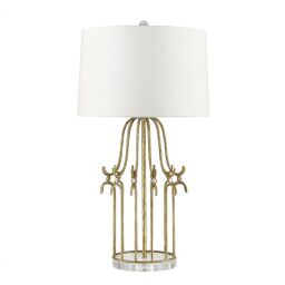 GN-STELLA-TL-GD Lampa stołowa Stella 1 – postarzane złoto Elstead - Mega RABATY w koszyku %