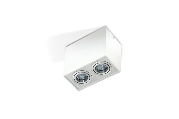 Lampa wewnętrzna - natynkowa ELOY 2 biały - aluminium AZ1354 Azzardo