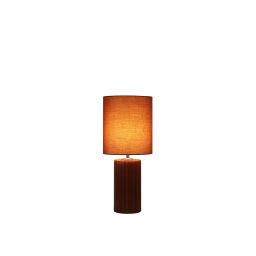EU22353OR Groove 1Lt Table Lamp, Burnt Orange with matching shade Searchlight