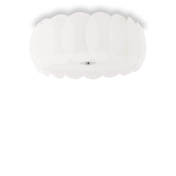 094014 Plafon ovalino pl8 white Ideal Lux - Mega RABATY w koszyku %