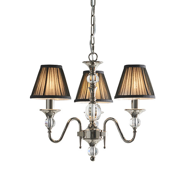 63583 Polina nickel 3lt lampa wisząca Interiors1900 - MEGA rabaty w koszyku %