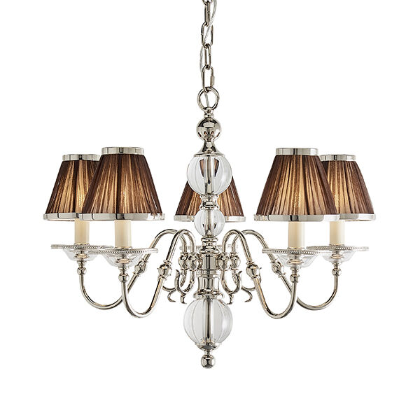 63716 Tilburg nickel 5lt lampa wisząca Interiors1900 - MEGA rabaty w koszyku %
