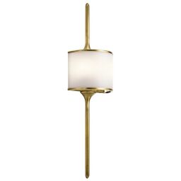 KL-MONA-L-NBR Lampa ścienna Mona 2 Light – naturalny mosiądz Elstead - Mega RABATY w koszyku %