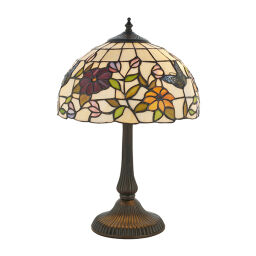 63998 Tiffany Butterfly 2lt lampa stołowa Interiors1900 - MEGA rabaty w koszyku %