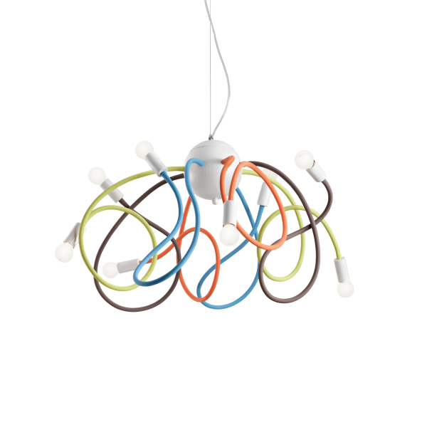 141909 Lampa wisząca multiflex sp8 multicolor Ideal Lux - Mega RABATY w koszyku %
