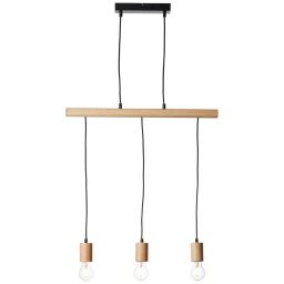 99077/06 Jenji lampa wisząca 3-płomieniowa lampa jasna / czarna