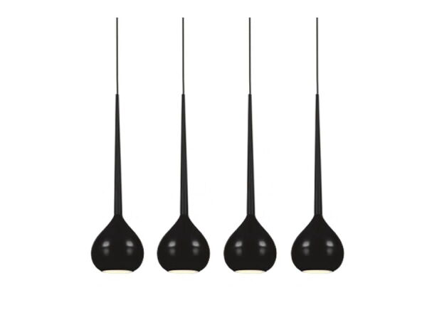 Lampa wisząca AGA 4 AZ1067 Czarny Azzardo