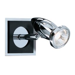 7491 Comet reflektorek - Matt czarny & Polished Chrome Searchlight