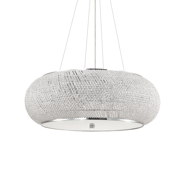 164977 Lampa wisząca pasha' sp14 chrome Ideal Lux - Mega RABATY w koszyku %