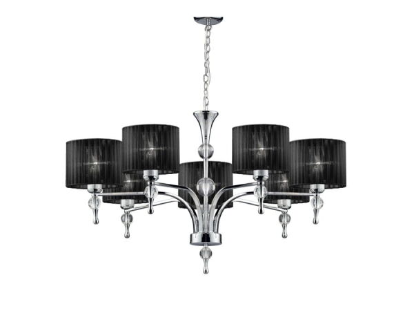 Lampa wisząca IMPRESS 7 czarna AZ0500 Azzardo