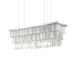 166360 Lampa wisząca martinez sp8 chrome Ideal Lux - Mega RABATY w koszyku %