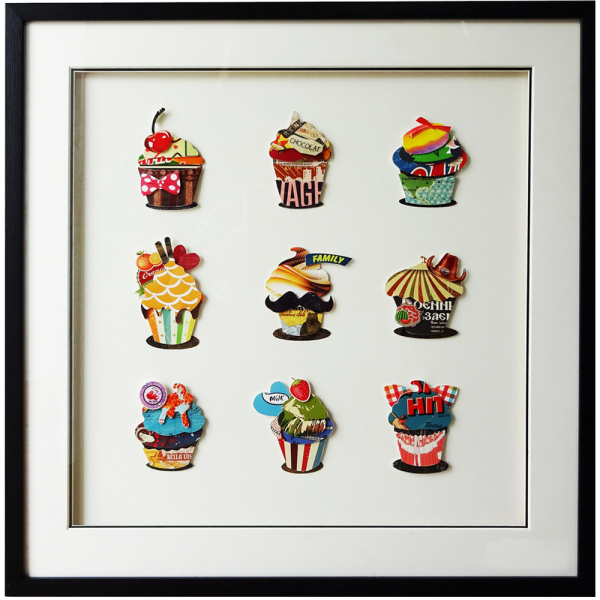 Obraz 3D Cup Cakes 104-9021 Cosmolight