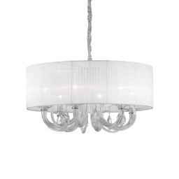 035826 Lampa wisząca swan sp6 white Ideal Lux - Mega RABATY w koszyku %