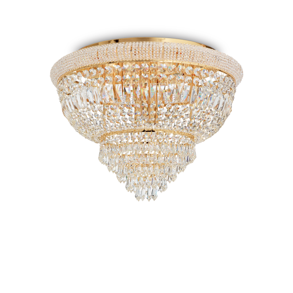 243498 Plafon dubai pl24 gold Ideal Lux - Mega RABATY w koszyku %