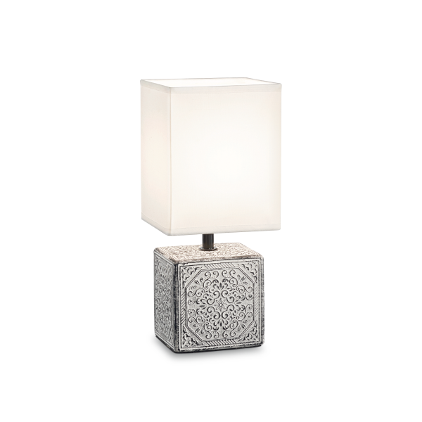245348 Lampa stołowa kali'-1 tl1 white Ideal Lux - Mega RABATY w koszyku %