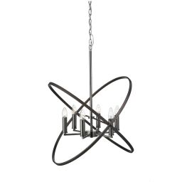 8246-6PW Hoopla 6Lt Lampa wisząca - Pewter Metal Searchlight