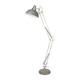 EU8082GY Goliath Floor Lamp - Grey & Chrome Searchlight