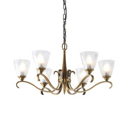 63437 Columbia brass 6lt lampa wisząca Interiors1900 - rabaty 25% w koszyku