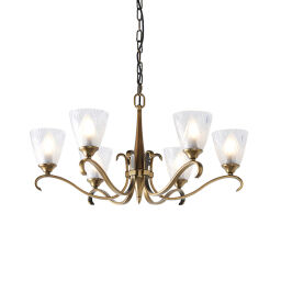 63437 Columbia brass 6lt lampa wisząca Interiors1900 - rabaty 25% w koszyku