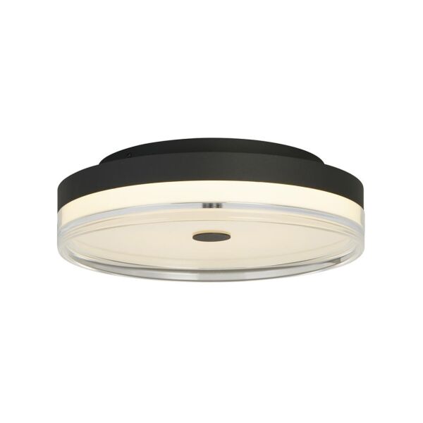 42651-40BK Cyprus Black LED Flush Light With Clear Acrylic Searchlight