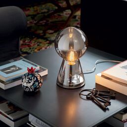 116570 Lampa stołowa birillo tl1 small smoky grey Ideal Lux - Mega RABATY w koszyku %