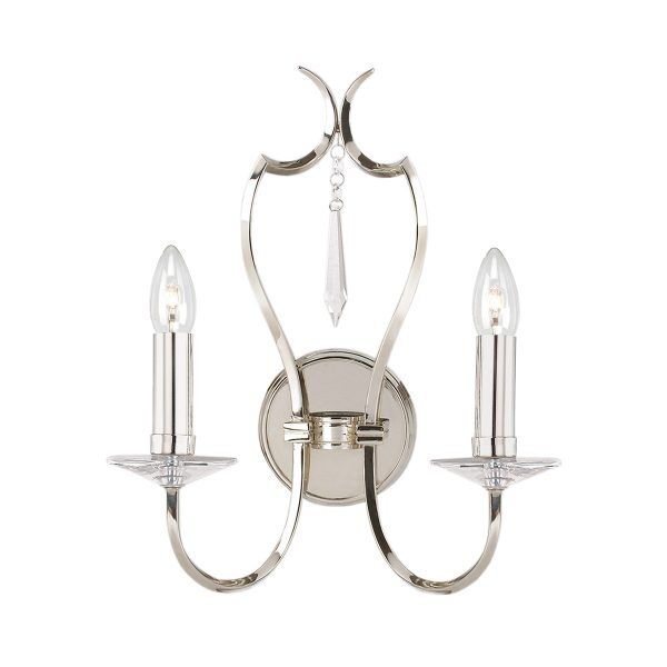 PM2-PN Lampa ścienna Pimlico 2 Light – polerowany nikiel Elstead - Mega RABATY w koszyku %