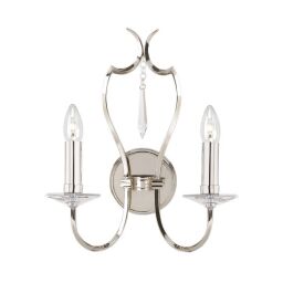 PM2-PN Lampa ścienna Pimlico 2 Light – polerowany nikiel Elstead - Mega RABATY w koszyku %