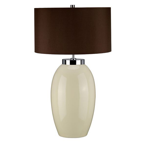 VICTOR-LRG-TL-CR Duża lampa stołowa Victor 1 – kremowa Elstead - Mega RABATY w koszyku %