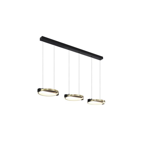 62330-3GO Aerial Black And Gold 3 Light Bar Pendant Searchlight