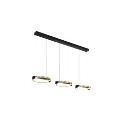 62330-3GO Aerial Black And Gold 3 Light Bar Pendant Searchlight