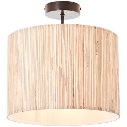 99488/76 Wimea Lampa sufitowa 30cm czarny / kolor drewna Brilliant