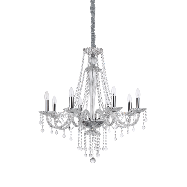 168777 Lampa wisząca amadeus sp8 clear Ideal Lux - Mega RABATY w koszyku %