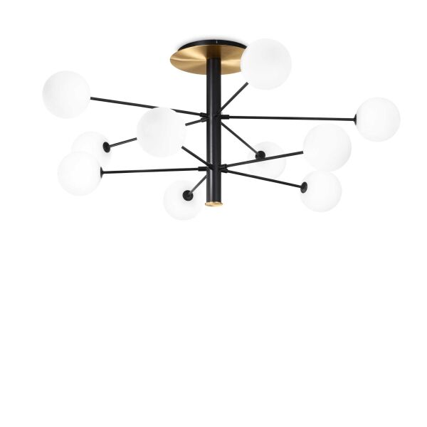 273693 Lampa cosmopolitan pl10 nero ottone Ideal Lux - rabaty 15% w koszyku